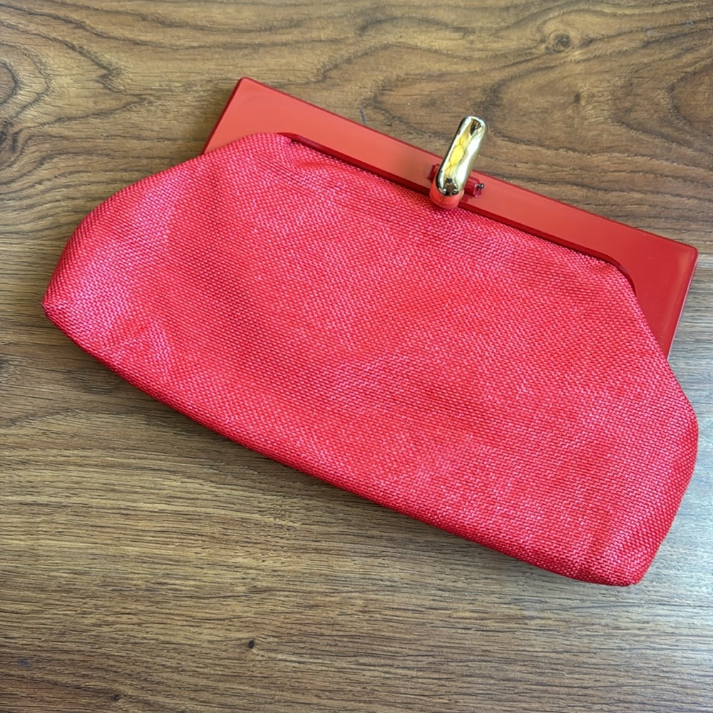 Vintage red clutch Made in Italy - Picture 3 of 3